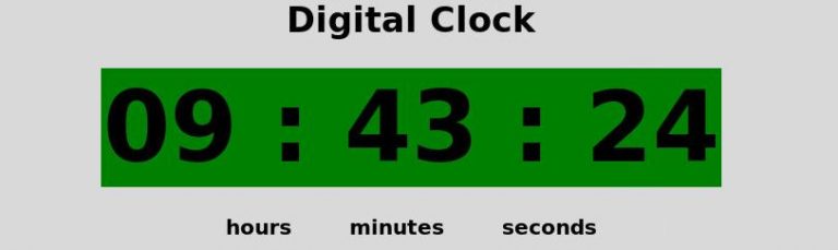 digital clock tkinter library techgator